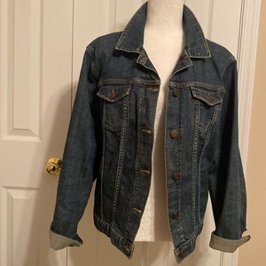 Women’s Lands End classic jean jacket. Size XL.